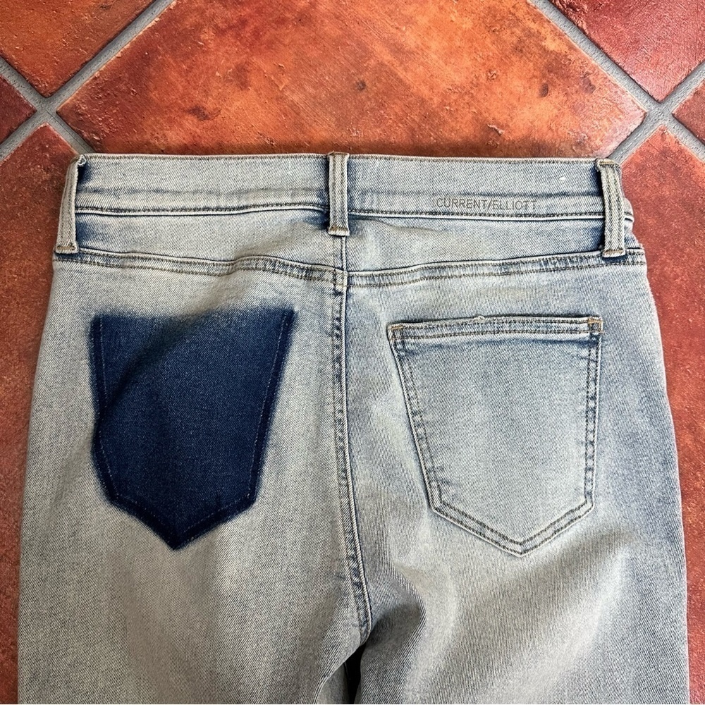 Current/Elliott Painted Pocket Jeans